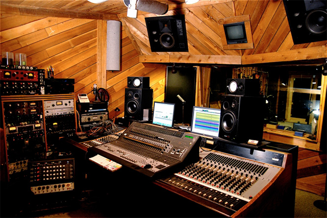 Control Room at Rosewood Recording in Provo